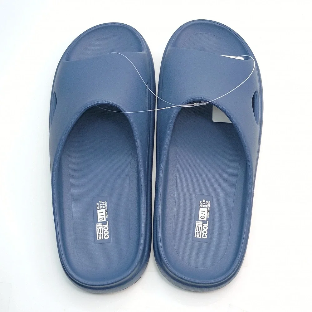 32 Degrees Cool Cushion Slides Men Size 7-8 Womens‎ 9-10 Navy Blue EVA Sandals